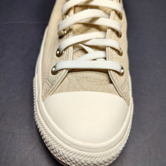 Converse Chuck Taylor All Star 70 Tonal Leather Egret High Top Women's Size 11 - Picture 4 of 8